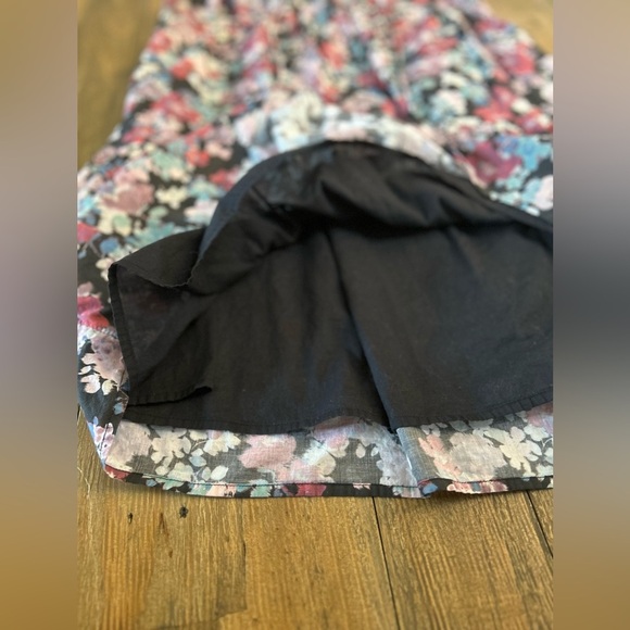 LUCKY BRAND | Women's Cotton Tiered Floral Sleeveless Mini Dress Lined | Size XS - Picture 7 of 12